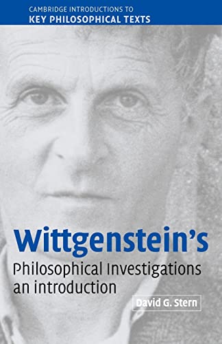 Wittgenstein's: Philosophical Investigations an Introduction (CAMBRIDGE INTRODUCTIONS TO KEY PHILOSOPHICAL TEXTS) von Cambridge University Press